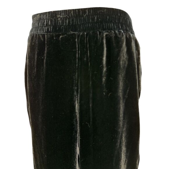 Banana Republic Velvety Black Velvet Elastic Waist Flowy Jogger Pants‎ Sz Sm NWT - Picture 1 of 11